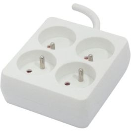 Chacon Bloque Regleta Eléctrica Cuadrada 4 Tomas 16A, Cable 1.5m 3x1.5mm², 3500W 230V - Blanco Precio: 18.8899997. SKU: B1CCBADHDW