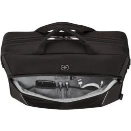Wenger XE Compact Brief Maletín para Portátil 16 pulgadas (40,64cm) con Bolsillo para Tablet, Negro