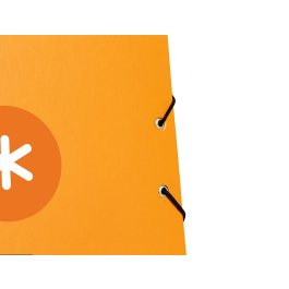 Antartik Carpeta con Gomas Tres Solapas Cartón Forrado A4 Color Mostaza 215x315 mm