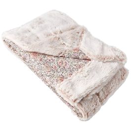 Domiva Manta Snow Lapinou Doble Cara Microfibra Poliéster y Algodón Ultra Suave - 75 x 100 cm