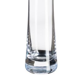 Florero Transparente Cristal Decoración 6,50 X 6,50 X 34 cm