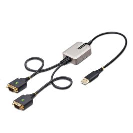 Cable USB Startech 2P1FFC-USB-SERIAL Negro
