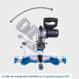Scheppach Tronzadora SCH5901106952 con disco de 30 dientes - 1400 W - Hoja Ø 185 mm