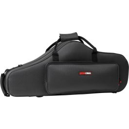 GATOR Softcase para Saxofón Tenor - Funda Blanda de Nailon y Microfibra con Formato de Instrumento