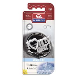 Dr. Marcus Ambientador City Winter Ice DRM0880 - Fragancia Francesa para Coche, Elimina Olores hasta 45 Días