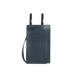 Tasche, Bolso bandolera de cuero, Azul, 11,5 x 19 x 2 cm, Para hombres Precio: 80.50000046. SKU: B12K9BZVQH