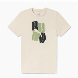 Camiseta de Manga Corta Infantil Puma Essentials+ Graphic Beige