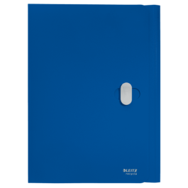 Leitz 46220035 Carpeta Polipropileno 3 Solapas Cierre Broche Giratorio A4 Recycle Azul