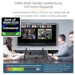 Cargador para Portátil Startech 424DEU-USB-C-CHARGER