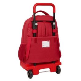 Safta Mochila Grande con Ruedas Compact Exterior Resistente Sevilla FC 33x45x22 cm