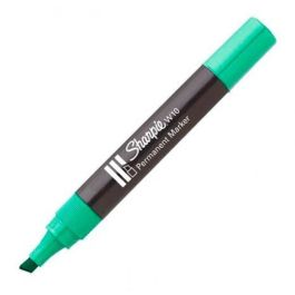 Sharpie Marcador Permanente W10 Punta Biselada Verde 12 Ud Precio: 8.79000023. SKU: S8417506