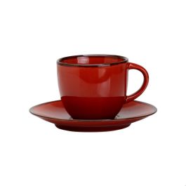 Avet Taza de Café con Plato Reactive Red (6 Unidades) 120 ml 6.6x8.8 cm Plato 12.6 cm Precio: 36.49999969. SKU: B1AFNSZGEL