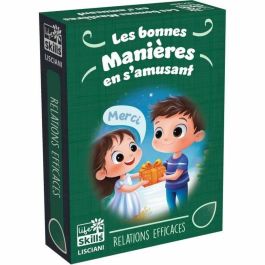 Lisciani Giochi LIS8008324110100 Juego Educativo de Cartas: Buenos Modales y Habilidades para la Vida con Tarjetas Ilustradas