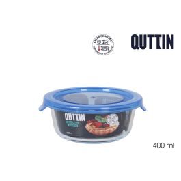 Fiambrera Redonda con Tapa Azul 13.5 cm - Quttin (12 Unidades) Precio: 19.49999942. SKU: B1CEF6APR3