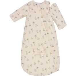 Manta de viaje Candide - 90 cm - 9/24 meses - Mangas extraíbles - Estampado de tigre blanco