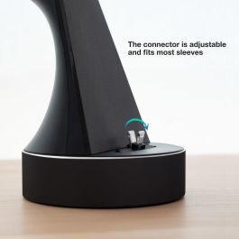 TooQ Base de Carga 23W para Apple Watch y iPhone Lightning, MFI, Carga Rápida y Simultánea, Negro