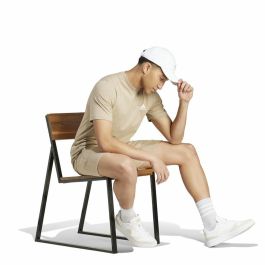 Camiseta de Manga Corta Hombre Adidas Seasonal Essentials Melange Beige