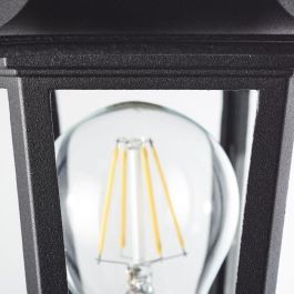 Brilliant BRI4004353349379 Aplique de Exterior Carleen Negro E27 60W, Bombilla no incluida