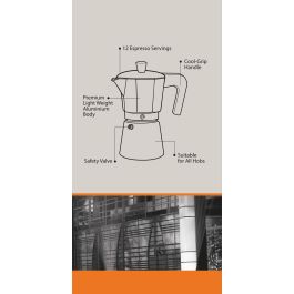 Inde Cafetera 12 Tazas con Inducción Masterchef (6 Unidades)