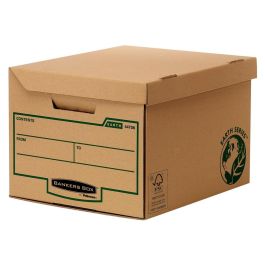 Cajon Fellowes Carton Reciclado Para Almacenamiento De Archivadores Capacidad 6 Cajas De Archivo 80 mm