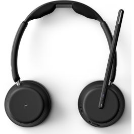 EPOS Impact 1061T Auriculares Bluetooth Inalámbricos para Oficina y Centro de Llamadas, Doble Diadema Ajustable, Negro