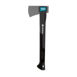 Gardena Hacha universal 1000a 08714-48 para cortar troncos pequeños, cuchilla fina y ancha, mango ergonómico fibra de vidrio, 13x45cm