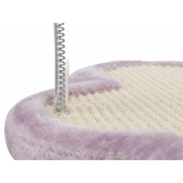 Trixie TRI4011905429311 Rascador para Gatos y Gatitos Modelo Junior, con Poste Integrado, Altura 50 cm, Colores Natural y Malva