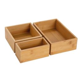 Set 3 cajas para almacenaje 30x23x7cm ax73022 andrea house