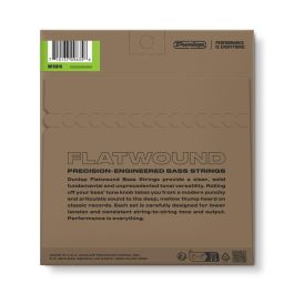 DUNLOP Juego Cuerdas Bajo Entorchado Plano Escala Larga 50-110