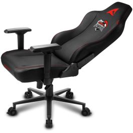Sharkoon SKILLER SGS40 aTTax Silla Gaming universal, 150kg, 200cm, negro/rojo, con reposabrazos, material PU, de aluminio