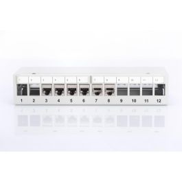 DIGITUS Patchpanel 1HE 12-Port Modular Desktop SOHO Gris