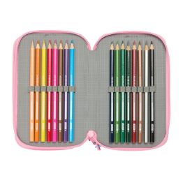 Safta Plumier Triple Barbie Painterly 37 Piezas 12,5x19,5x5,5cm