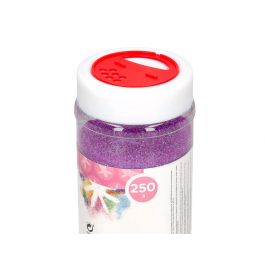Liderpapel Purpurina Fantasía Color Metálico Violeta Pastel Bote 250 gr
