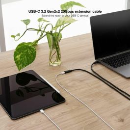 Cable USB NANOCABLE USB 3.2 GEN2x2 Negro