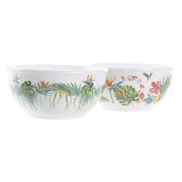 DKD Home Decor Bol Tropical Multicolor Colección Tropic Garden Dolomita 600ml 14x14x7 cm Pack 6 Unidades DKD Home Decor Bol Tropical Multicolor Colección Tropic Garden Dolomita 600ml 14x14x7 cm Pack 6 Unidades