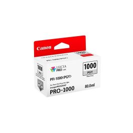 Canon PFI-1000 PGY Cartucho de Tinta Original Gris Foto LUCIA PRO 80ml para imagePROGRAF PRO-1000 Canon PFI-1000 PGY Cartucho de Tinta Original Gris Foto LUCIA PRO 80ml para imagePROGRAF PRO-1000