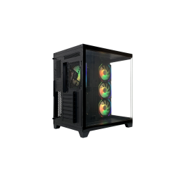 L - link Caja Ordenador Gaming Nova RGB ATX USB 3.0, Torre, Vidrio Templado, 4 Ventiladores RGB, Sin Fuente L - link Caja Ordenador Gaming Nova RGB ATX USB 3.0, Torre, Vidrio Templado, 4 Ventiladores RGB, Sin Fuente