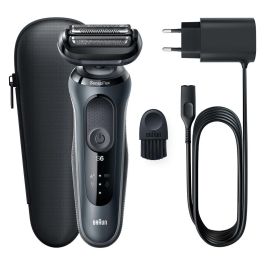 Braun 61-N1000s Afeitadora Eléctrica Serie 6 con Tecnología SensoFlex, Batería de 50 min, Acabado Negro Elegante
