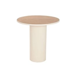 Mesita Auxiliar Moderno DKD Home Decor Natural Beige 75 x 75.5 x 75 cm