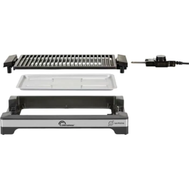 Little Balance LIT3760240788638 Barbacoa Eléctrica - Superficie 38 x 25 cm - Revestimiento Microcerámico Libre de PFAS - 2000W