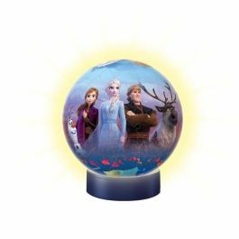 Ravensburger Puzzle 3D Redondo La Reina de las Nieves 2 Iluminado 72 Piezas