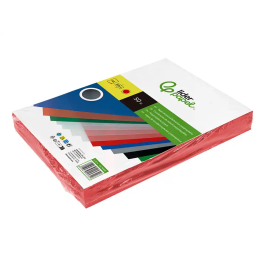 Liderpapel Tapas Polipropileno A4 0.8mm Rojo Opaco Paquete 50 Unidades