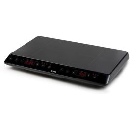 Domo DO338IP Placa de inducción 2 fuegos, 3500W, temporizador digital, 10 niveles, superficie cerámica, seguridad infantil, 56x34x7 cm