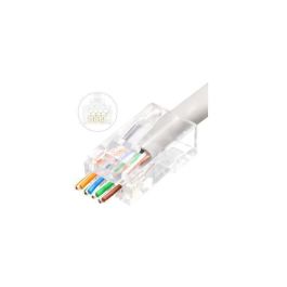 Lanview RJ45 UTP plug Cat6 for AWG23-24 stranded/solid conductor Easy-Connect 50 pcs box Precio: 27.99865101. SKU: B184HM6YE9