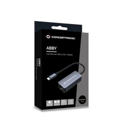 Conceptronic Adaptador USB Tipo C a RJ45 Ethernet 2.5G, Compatible con MacBook, Windows, Linux, Nintendo Switch - ABBY12GC