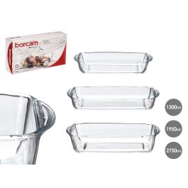 Pasabahce Set 3 Bandejas Rectangulares Borcam de Vidrio Borosilicato, 1300 ml + 1950 ml + 2750 ml, Apto Horno y Microondas (Set de 4) Pasabahce Set 3 Bandejas Rectangulares Borcam de Vidrio Borosilicato, 1300 ml + 1950 ml + 2750 ml, Apto Horno y Microondas (Set de 4) Precio: 43.49999973. SKU: B1DJRXGXGF
