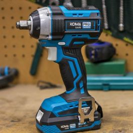 Koma Tools Llave de impacto 20V Brushless 280Nm, 0-2300rpm, luz de trabajo, motor sin escobillas, Pro Series