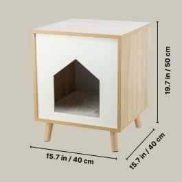 Trixie TRI4057589363121 Refugio Isa Aspecto Madera 40 x 50 x 40 cm Marrón Claro / Blanco