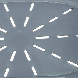 Ferplast Cama Plástico Siesta Deluxe 2 para Perro y Gato Gris