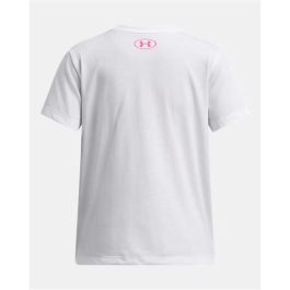 Camiseta de Manga Corta Infantil Under Armour Big Logo Blanco 11-12 Años